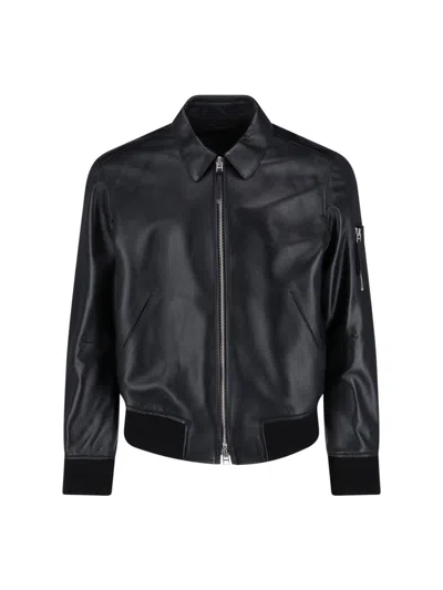 Tom Ford Lamb Leather Jacket In Black