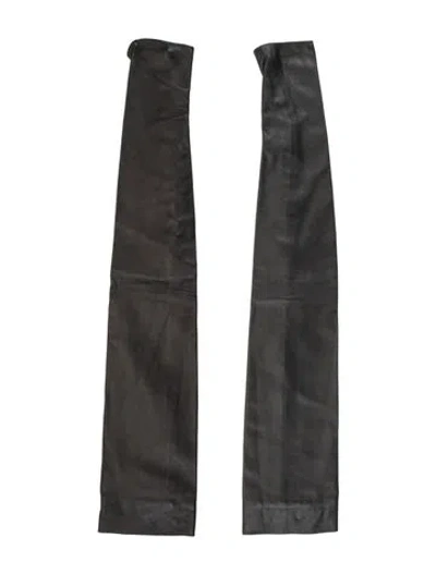 Pre-owned Tom Ford Lamb Leather Long Glove In Black