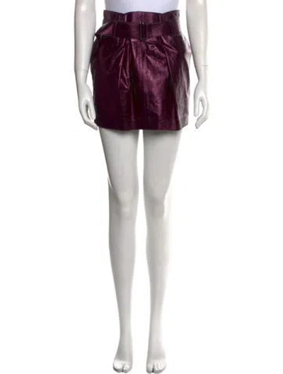 Pre-owned Tom Ford Lamb Leather Mini Skirt