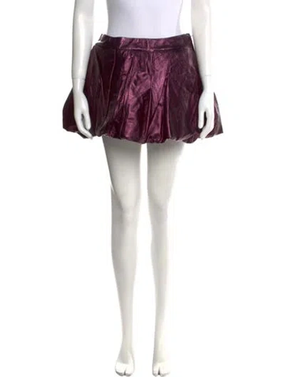 Pre-owned Tom Ford Lamb Leather Mini Skirt