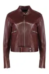 Tom Ford Long-sleeved Leather Jacket In Brown