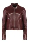Tom Ford Long-sleeved Leather Jacket In Brown