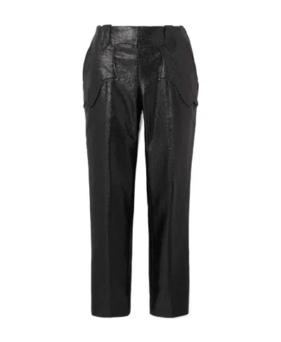 Tom Ford Lamé Straight Casual Pants In Multi