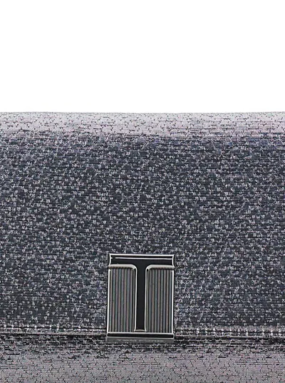 TOM FORD LAMINATED HAMMERED-EFFECT FABRIC MINI BAG