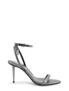 Tom Ford Metallic Sandals With High Stiletto Heel And Padlock Detail On The Ankle In Leather Woman