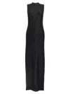 Tom Ford Laminated Knit Dress Dresses Black In Black