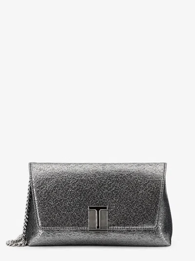 Tom Ford Laminated Pochette With Chain Shoulder Strap