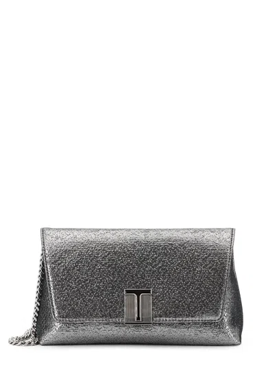 Tom Ford Laminated Pochette With Chain Shoulder Strap
