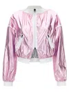 Tom Ford Laminated Track Bomber Jacket In Pink