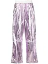 Tom Ford Laminated Technical Nylon Track Pants In Violett