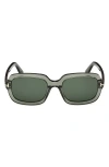 Tom Ford Lana 53mm Rectangular Sunglasses In Gray