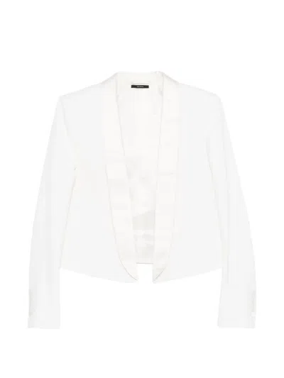 Tom Ford Wool Tuxedo Jacket In White