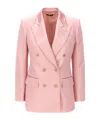 Tom Ford Double-breasted Design Tailored Jacket In Pink