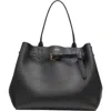Tom Ford Large Audrey Grained Leather Tote In Black