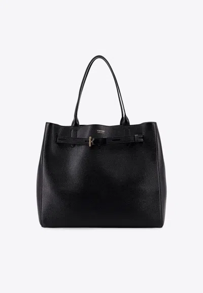 Tom Ford Large Audrey Leather Tote Bag