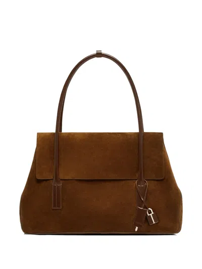 Tom Ford Large Eclipse Tote Bag In Brown