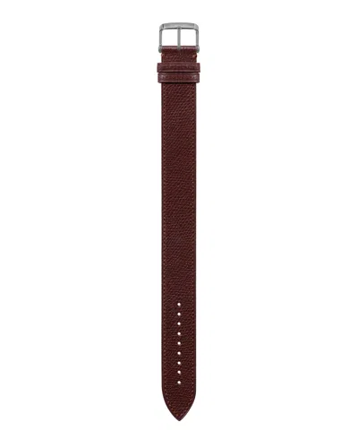 Tom Ford Large Pebble Grain Leather Strap In Brown