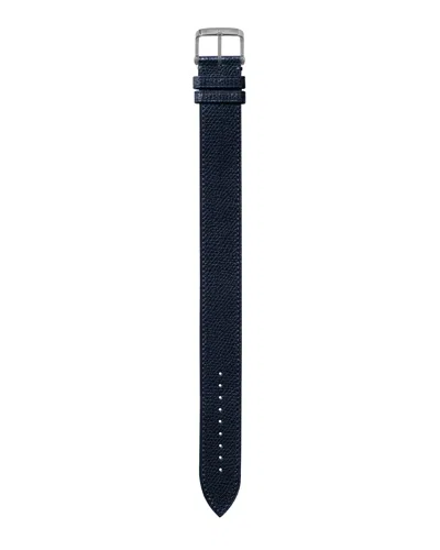 Tom Ford Large Pebble Grain Leather Strap In Black