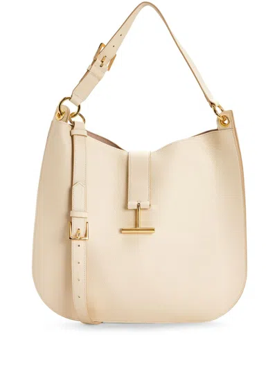 Tom Ford Large Tara Cross Body Bag In Neutrals