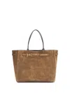 Tom Ford Suede Tote Belted Dual Handles