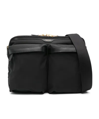 Tom Ford Large Utility Messenger Bag In Black