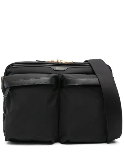 Tom Ford Large Utility Messenger  Bags In Black