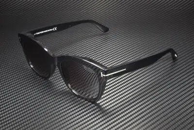 Pre-owned Tom Ford Lauren-02 Ft0614 01h Black Pall Brgdy Polarized 52mm Women's Sunglasses In Red