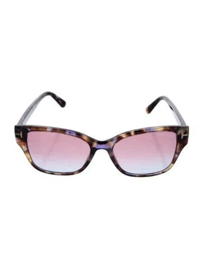 Pre-owned Tom Ford Lauren 02 Oversize Sunglasses In Brown