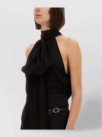 Tom Ford "lavalliere" Blouse With Belt And Bow