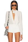 Tom Ford Lavalliere Long Sleeve Top