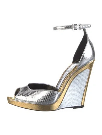 Pre-owned Tom Ford Leather Animal Print Pumps