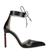 Tom Ford Leather Ankle Strap Pumps 105 In Black