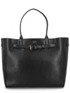 Tom Ford Audrey Large Black Leather Tote Bag In Black