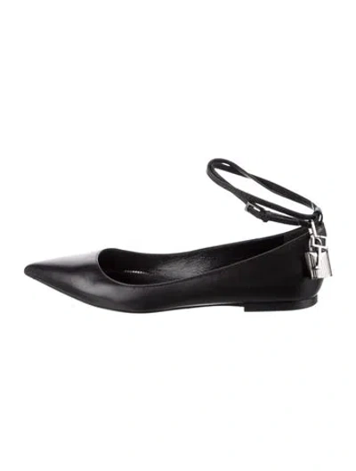 Pre-owned Tom Ford Leather Ballet Flats In Black