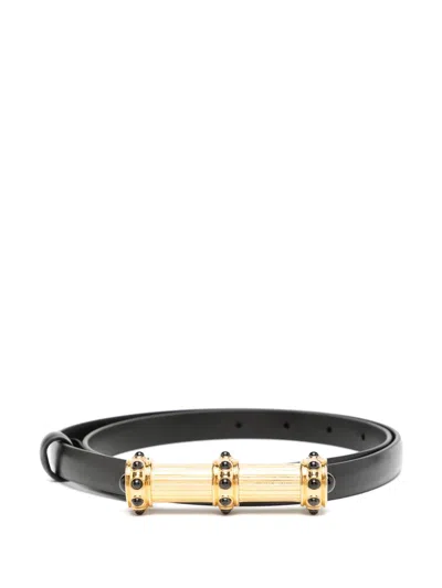 Tom Ford Leather Belt In 黑色