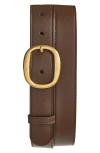 Tom Ford Leather Belt In 1b053 Mocha