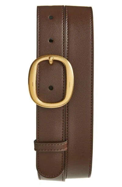 Tom Ford Leather Belt In 1b053 Mocha
