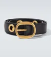 Tom Ford Leather Eyelet Belt In Black