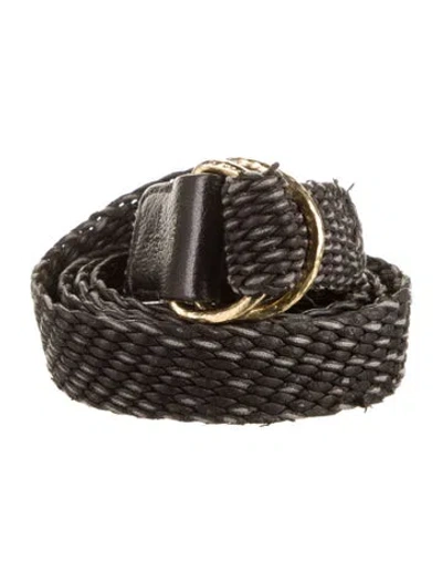 Pre-owned Tom Ford Leather Belt In Black