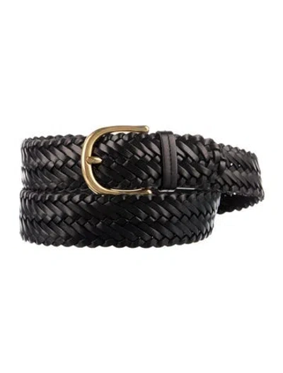 Pre-owned Tom Ford Leather Belt In Black