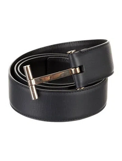 Pre-owned Tom Ford Leather Belt In Blue