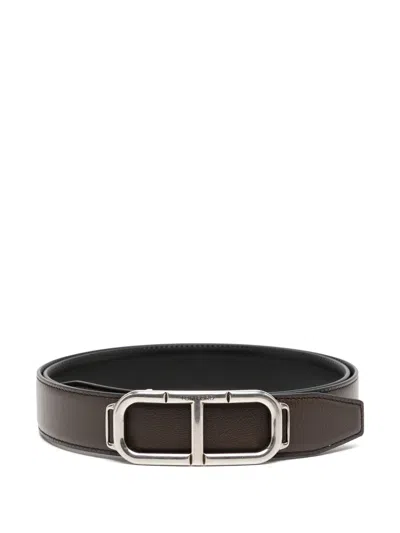 Tom Ford Leather Belt In Brown