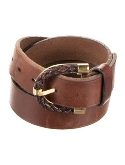 Pre-owned Tom Ford Leather Belt In Brown