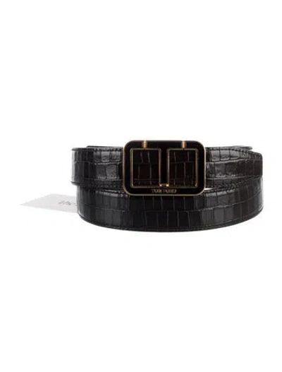 Pre-owned Tom Ford Leather Belt In Brown