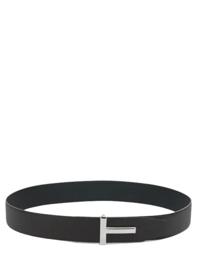 Tom Ford Leather Belt In Brown
