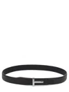 Tom Ford Leather Belt In Brown