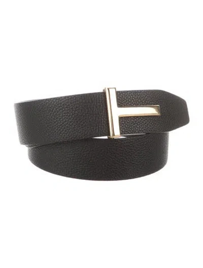 Pre-owned Tom Ford Leather Belt Kit W/ Tags In Multi