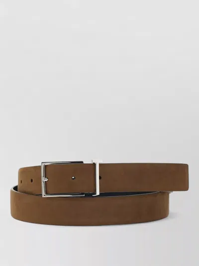 Tom Ford Leather Belt T Loop Detail Front In Brown