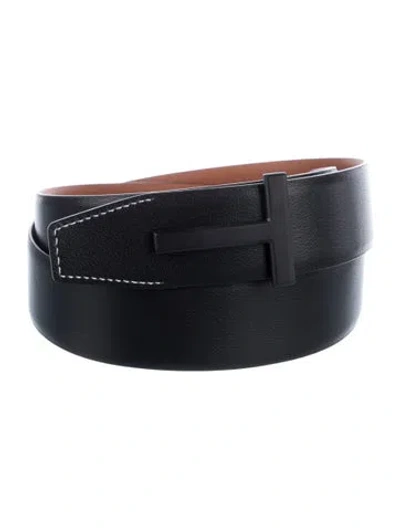 Pre-owned Tom Ford Leather Belt W/ Tags In Brown