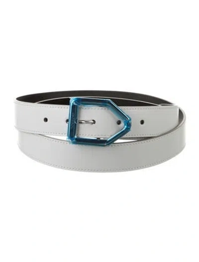 Pre-owned Tom Ford Leather Belt In White